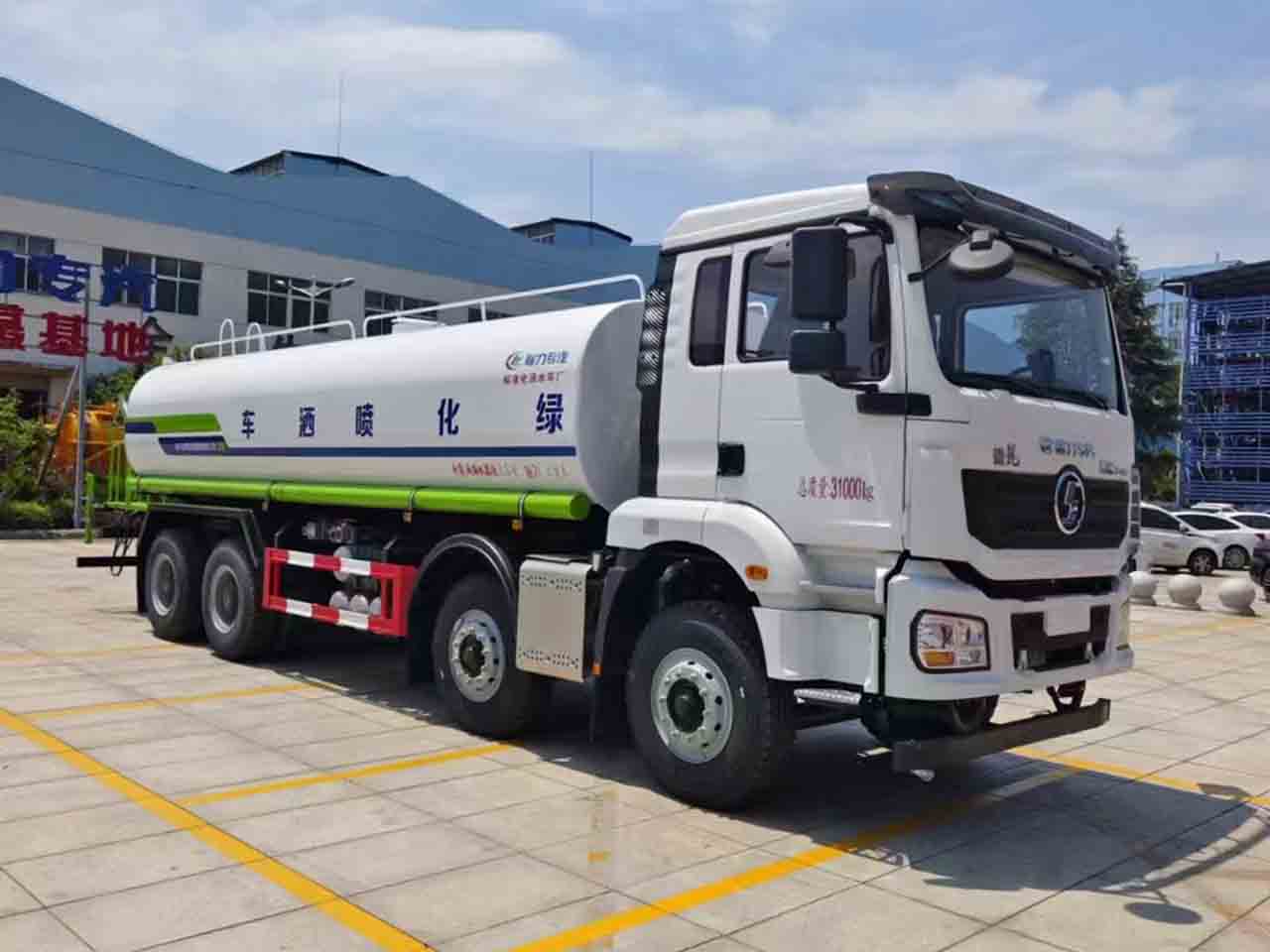 bg大游集团国六陕汽德龙前四后八25吨洒水车